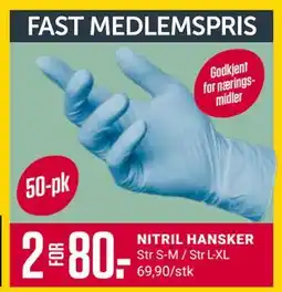 Europris NITRIL HANSKER, Medlemspris tilbud
