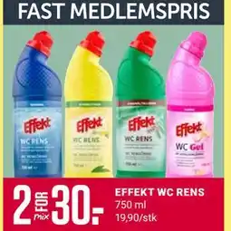 Europris EFFEKT WC RENS, Medlemspris tilbud