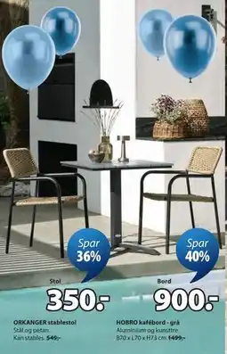 JYSK HOBRO kafébord - grå tilbud