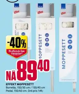 Europris EFFEKT MOPPESETT tilbud