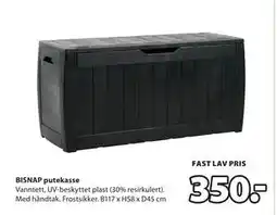 JYSK BISNAP putekasse tilbud