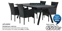 JYSK FAUSING bord + AIDT stol tilbud