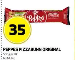 Bunnpris PEPPES PIZZABUNN ORIGINAL tilbud