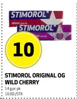 Bunnpris STIMOROL ORIGINAL OG WILD CHERRY tilbud