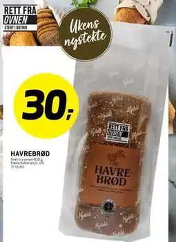Bunnpris HAVREBRØD tilbud