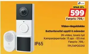 POWER Video-ringeklokke tilbud