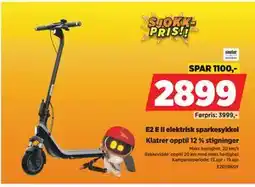 POWER E2 E II elektrisk sparkesykkel tilbud