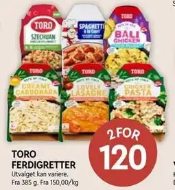Coop Mega TORO FERDIGRETTER tilbud