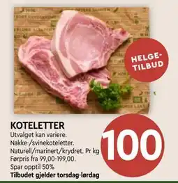 Coop Mega KOTELETTER tilbud