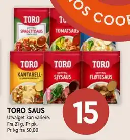 Coop Mega TORO SAUS tilbud