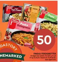 Coop Mega FINDUS FERDIGRETTER tilbud