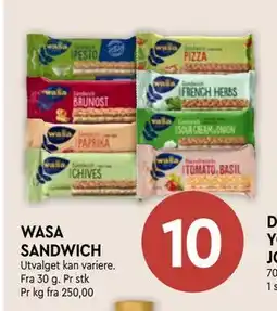 Coop Mega WASA SANDWICH tilbud