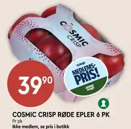 Coop Mega COSMIC CRISP RØDE EPLER 6 PK, Medlemspris tilbud
