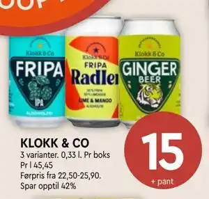 Coop Mega KLOKK & CO tilbud
