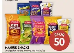 Coop Mega MAARUD SNACKS tilbud