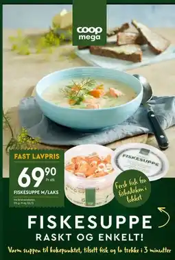 Coop Mega FISKESUPPE M/LAKS tilbud