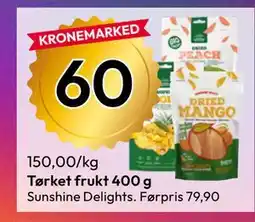 Gigaboks Tørket frukt 400 g tilbud