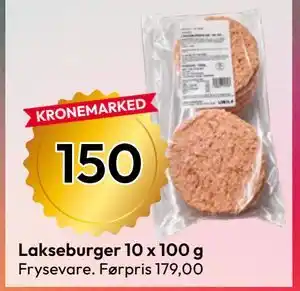 Gigaboks Lakseburger 10 x 100 g tilbud
