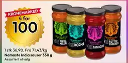 Gigaboks Namaste India sauser 350 g tilbud