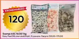 Gigaboks Scampi ASC 16/20 1 kg tilbud