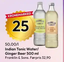 Gigaboks Indian Tonic Water/ Ginger Beer 500 ml tilbud