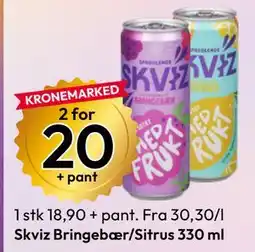 Gigaboks Skviz Bringebær/Sitrus 330 ml tilbud