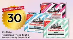 Gigaboks Fisherman's Friend 3 x 25 g tilbud