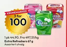 Gigaboks Extra Refreshers 67 g tilbud