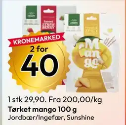 Gigaboks Tørket mango 100 g tilbud