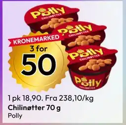 Gigaboks Chilinøtter 70 g tilbud