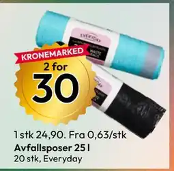 Gigaboks Avfallsposer 25 l tilbud