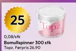 Gigaboks Bomullspinner 300 stk tilbud