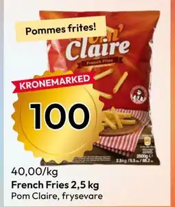 Gigaboks French Fries 2,5 kg tilbud