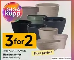 Gigaboks Blomsterpotter tilbud