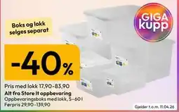 Gigaboks Alt fra Store It oppbevaring tilbud