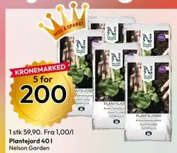 Gigaboks Plantejord 40 l tilbud