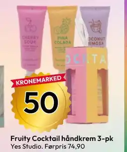 Gigaboks Fruity Cocktail håndkrem 3-pk tilbud