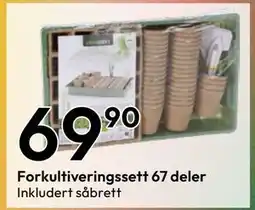 Gigaboks Forkultiveringssett 67 deler tilbud