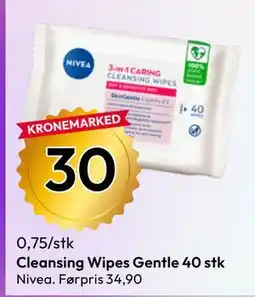 Gigaboks Cleansing Wipes Gentle 40 stk tilbud