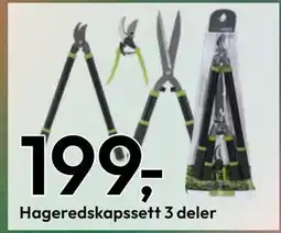 Gigaboks Hageredskapssett 3 deler tilbud