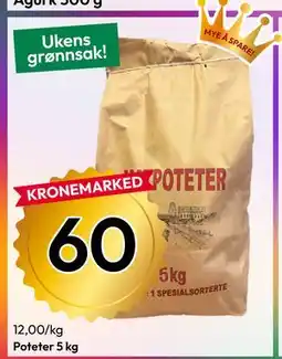 Gigaboks Poteter 5 kg tilbud