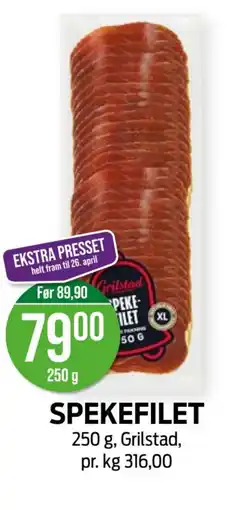 Kiwi Grilstad Spekefilet tilbud