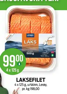 Kiwi LERØY Laksefilet tilbud