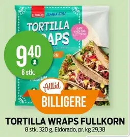 Kiwi ELDORADO Tortilla wraps fullkorn tilbud