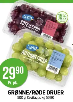 Kiwi CEVITA Grønne/røde druer tilbud