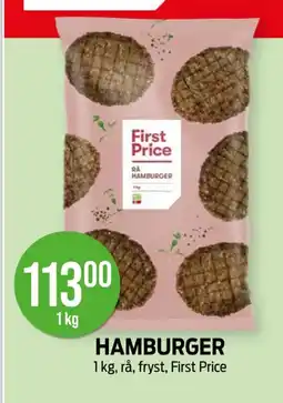 Kiwi First Price Hamburger tilbud