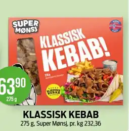 Kiwi Super Mønsj Klassisk kebab tilbud
