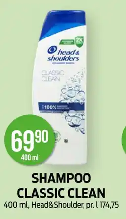 Kiwi Head& Shoulders Shampoo classic clean tilbud