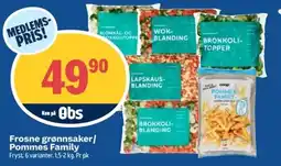 Coop Obs Frosne grønnsaker/ Pommes Family tilbud