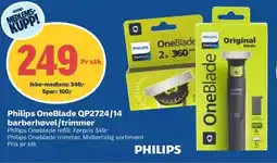 Coop Obs Philips OneBlade QP2724/14 barberhøvel/trimmer tilbud